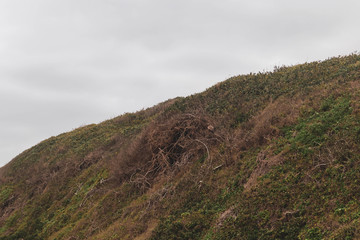 mountain landscape with clouds