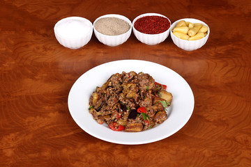 excellent turkish food moussaka spicy