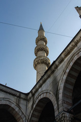 A minaret of a historic mosque called the 