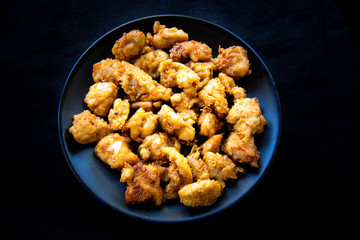 Golden Crunchy Fried Chicken Ready To Eat