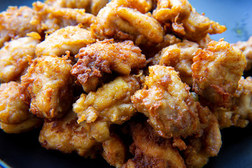 Golden Crunchy Fried Chicken Ready To Eat
