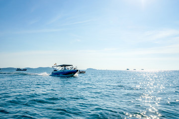 Sea and boats at Thom island, Phu Quoc,  Kien Giang, Vietnam