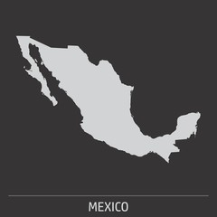 Mexico map icon