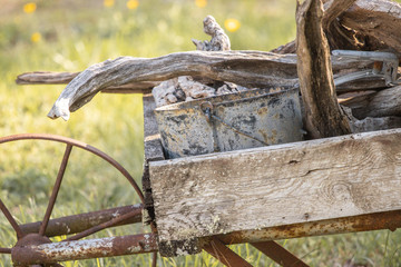 old wooden wagon