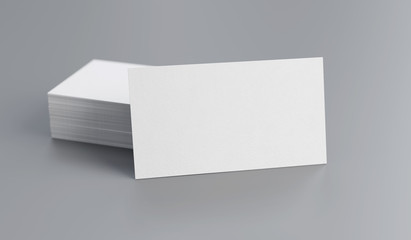 Business cards template for branding identity. 3D render image.