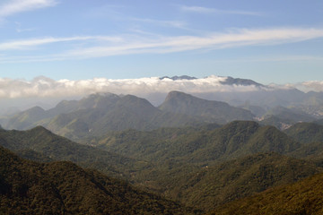 mountains of Petr&oacute;polis, Brazil in autumn