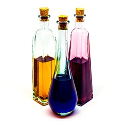 Potion Bottles in Different Colors