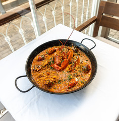 Arroz caldoso con bogavante - Rice with lobster