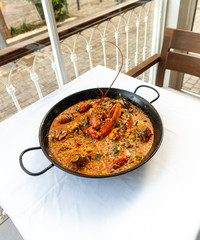 Arroz caldoso con bogavante - Rice with lobster