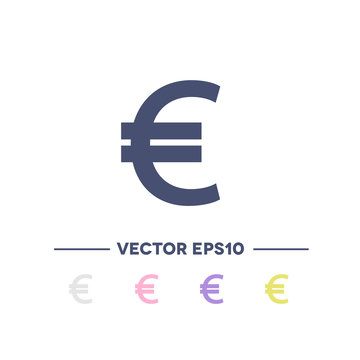 Euro vector icon