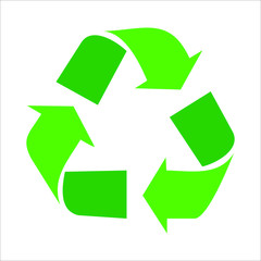 Recycle logo in vector in issolated background