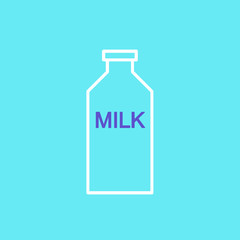 bottle of milk vector icon