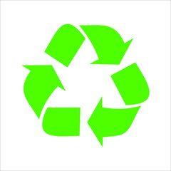 Recycle logo in vector in issolated background
