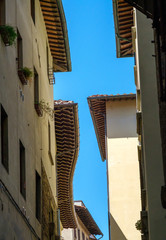 Fototapeta na wymiar Facades of houses in the old city