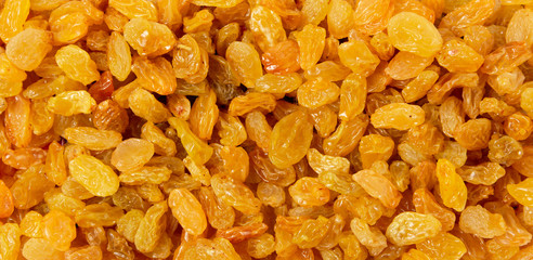 Dried yellow raisins