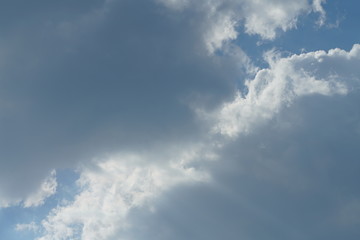 Cloudy sky without contrails