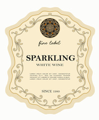 WINE LABEL ITALIAN FOOD AND DRINKS DECORATIVE STICKER FOR AMARONE, PROSECCO, CHIANTI, VALPOLICELLA,PRIMITIVE AND SPARKLING WINE