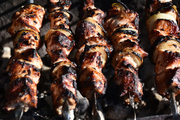 charcoal barbecue