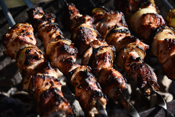 charcoal barbecue