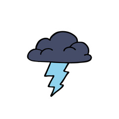 storm cloud doodle icon