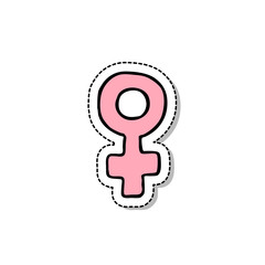 symbol of the feminine doodle icon