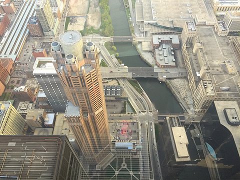 High Angle View Of Chicago City