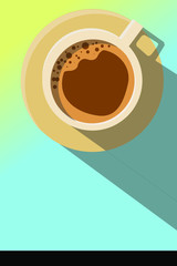 cup of coffee and cake