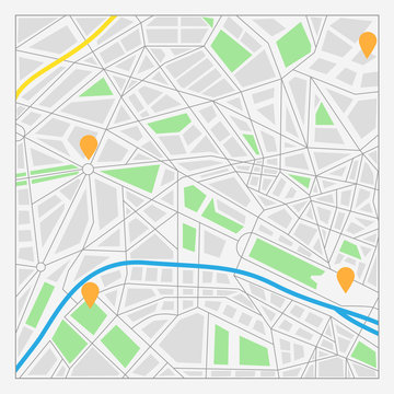 gray city street map icon