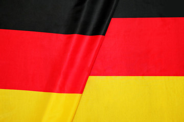 national flag of Germany. close-up. german symbol.