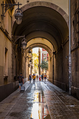 Fototapeta na wymiar Basilica de la Merce in Gothic Quarter, Barcelona, Catalonia, Spain.