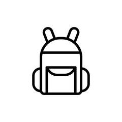 Backpack icon vector design template