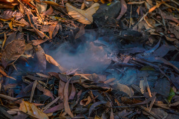 Cu Chi tunnel, historic famous place in Vietnam war, army dig underground dug out to living, now it's heritage destination for Viet Nam travel in Ho Chi Minh city