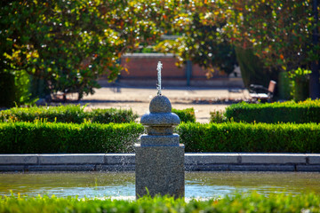 drinking water fountain in a city park