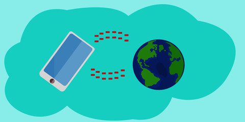 Social Network Vector Concept.Prevent contact from the virus Covid-19.
