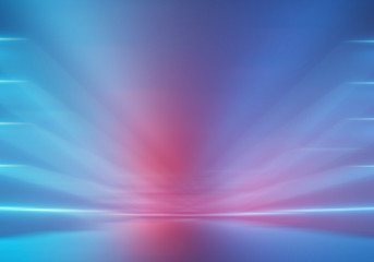 Obraz premium Blue gradient abstract background blurred. red white green pink light empty studio room. used for background and display your product