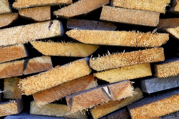 Stack of sawn timber