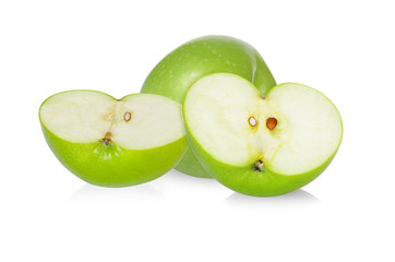 green apple isolated on white background