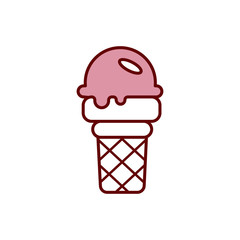 ice cream icon vector design template