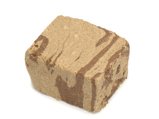 Halva on a White Background, top view