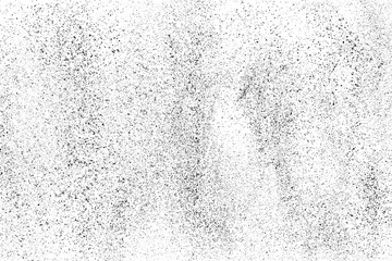 Distressed black texture. Dark grainy texture on white background. Dust overlay textured. Grain noise particles. Rusted white effect. Grunge design elements. Vector illustration, EPS 10.