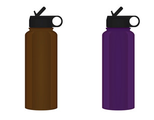 Sport water bottle. vector illustration