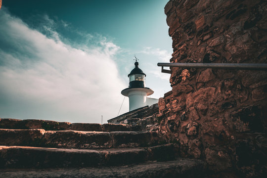 Lighthouse of the Genoese Fort Tabarka in Tunisia