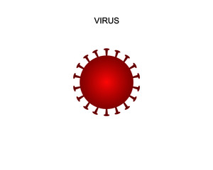 Coronavirus  covid-19,Corona virus icon on white background isolated