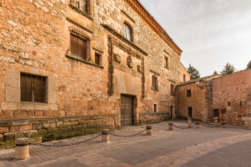 Fototapeta na wymiar Palace House of Contreras in Ayllón (Segovia, Spain)