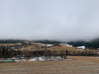 Fototapeta premium View of the Alps hills