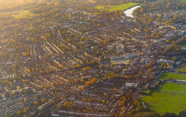 Aerial cityscape view of London city,England, United Kingdom