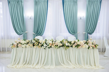 Wedding reception decoration restaurant,