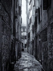 Narrow Alley Along Buildings
