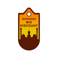 Ramadan Sale banner illustration Sale  Price tag