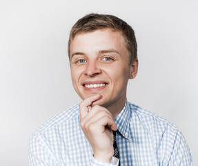 portrait of a smiling young businessman